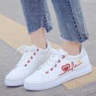 Heartbeat Embroidered Sneakers