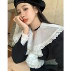 Long-sleeve Ruffle Blazer Dress