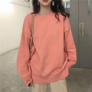 Plain Knit Top / Wide Leg Pants