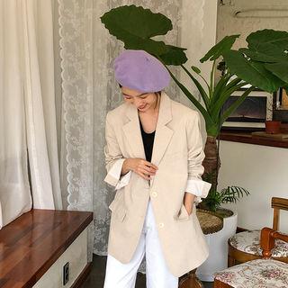 Mannish Linen Blazer