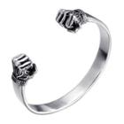 Stainless Steel Fist Open Bangle As Shown In Figure - One Size