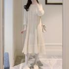 Cable Knit Sweater Dress Almond - One Size