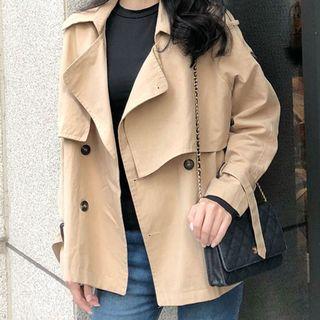 Doubled Breasted Trench Jacket