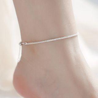 Star Anklet 925 Sterling Silver - Gypsophila - One Size