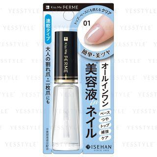 Isehan - Kiss Me Ferme Nail Care Color (#01 Clear) 7ml