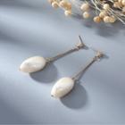 Faux Pearl Water Drop Earring White - One Size