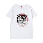 Couple Matching Short-sleeve Cartoon Puppy T-shirt