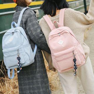 Cat Dangle Canvas Backpack