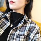 Double Tag Necklace L200 - Platinum - One Size