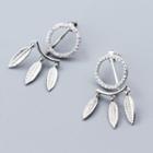 925 Sterling Silver Dreamcatcher Earring As Shown In Figure - One Size