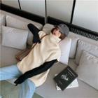 Long-sleeve T-shirt / Turtle-neck Knit Vest