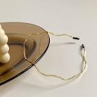 Alloy Wavy Headband Gold - One Size