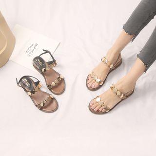 Disc Flat Sandals