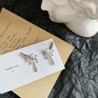 Faux Pearl Melting Alloy Earring 1 Pair - Earring - Silver - One Size