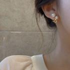 Faux Pearl Earring Stud Earring - 1 Pair - Silver Stud - Gold - One Size