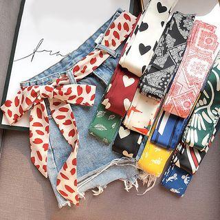 Printed Sash Belt