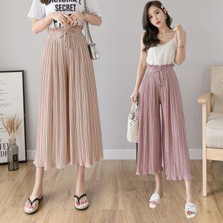 Chiffon Accordion Pleat Pants