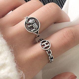 925 Sterling Silver Elephant Open Ring As Shown In Figure - One Size