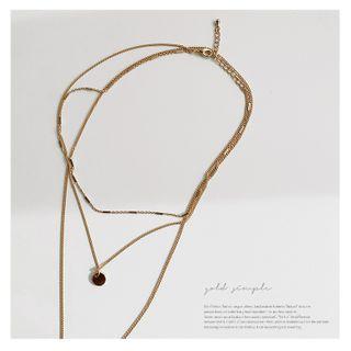 Layering Chain Necklace Set (3pcs) Gold - One Size