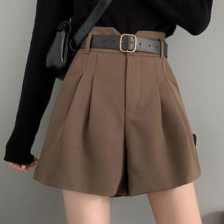 High Waist Shorts / Belt / Set