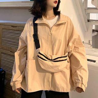 Set: Pocket Detail Zip Jacket + Fanny Pack
