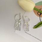 Ice Cube Acrylic Alloy Dangle Earring 1 Pair - White - One Size