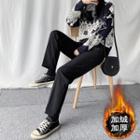 High-waist Straight Cut Fleece Pants