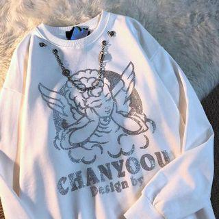 Sequined Chained Sweatshirt