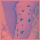 Printed Sheer Tights Star - One Size