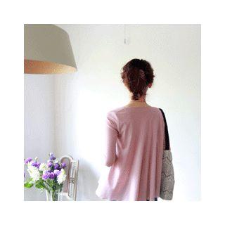Set: V-neck Cardigna + Sleeveless Knit Top