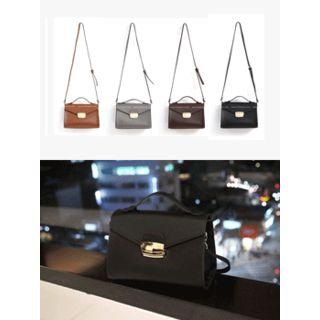 Snap-button Shoulder Bag