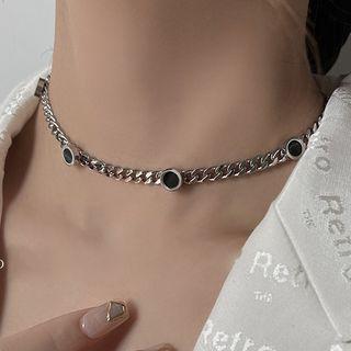 Stainless Steel Choker 1 Pc - Silver - One Size