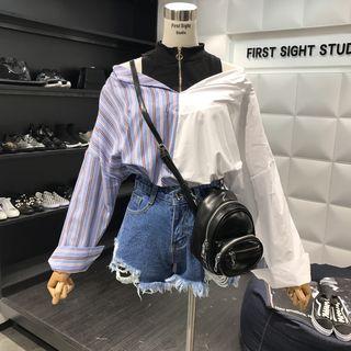 Panel Off Shoulder Blouse