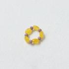 Bold Bead Ring Yellow - One Size