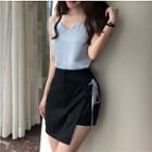 Plain Camisole Top / Wrap Front Skirt