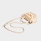 Argyle Faux Leather Saddle Crossbody Bag
