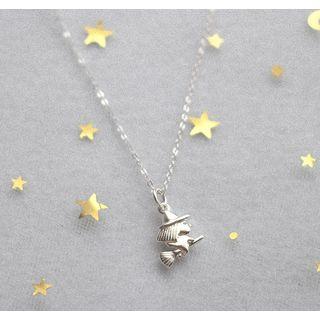 925 Sterling Silver Witch Necklace