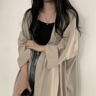 Open-front Long Shirt