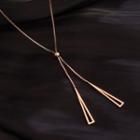 Geometric Self-adjusting Necklace Gold - One Size
