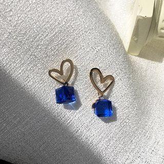 Heart Earring 1 Pair - S925silver Earrings - One Size