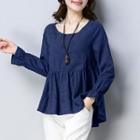 Long-sleeve Flared Top