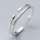 925 Sterling Silver Open Ring 1 Pc - Silver - One Size