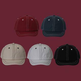 Contrast Stitch Baseball Cap