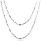S925 Sterling Silver Necklace Ingot Chain - One Size