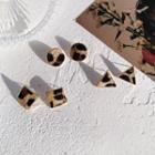 Leopard Print Geometric Alloy Earring