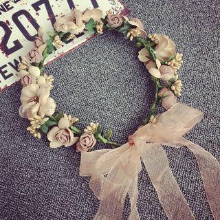 Wedding Floral Headpiece As Shown In Figure - One Size