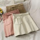 Details High-waist Mini Skirt In 5 Colors