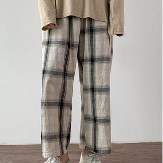 Black & White Plaid Pants