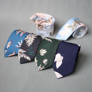 Printed Chiffon Neck Tie
