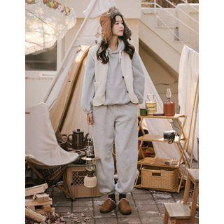 Set: Hooded Napped Sweatshirt + Sweat Pants